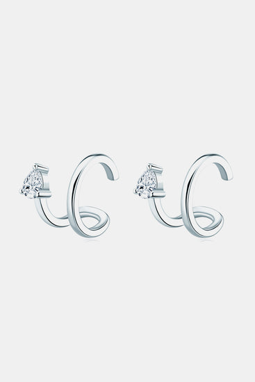 earringsIntroducing the Nidhi Cuff Earrings — a sleek, minimalist design that exudes understated elegance. These earrings are crafted from premium 925 sterling silver, plateNidhi Cuff Earrings