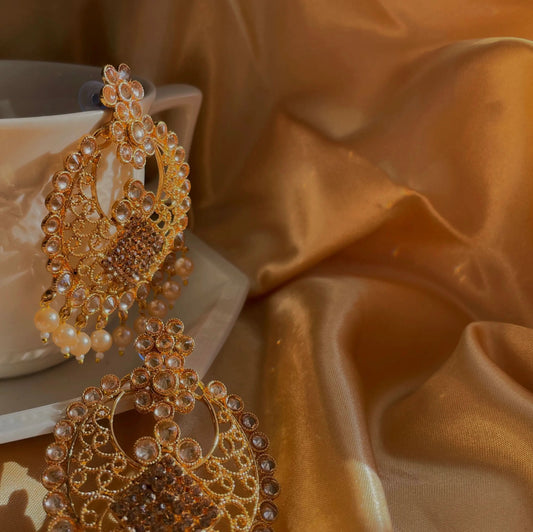 Feroze: A Perfect Statement Piece
Elegance and Opulence
The Feroze
earrings radiate elegance and opulence, making them an ideal statement piece for fashion enthusiasFeroze