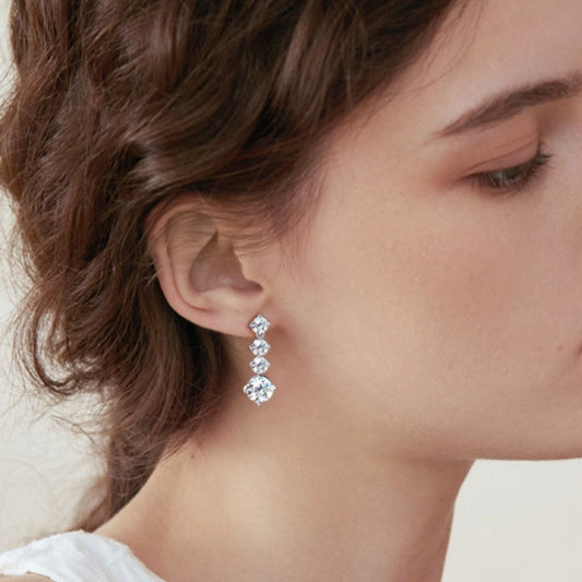 Seema Earrings - Silver / One Size - earrings